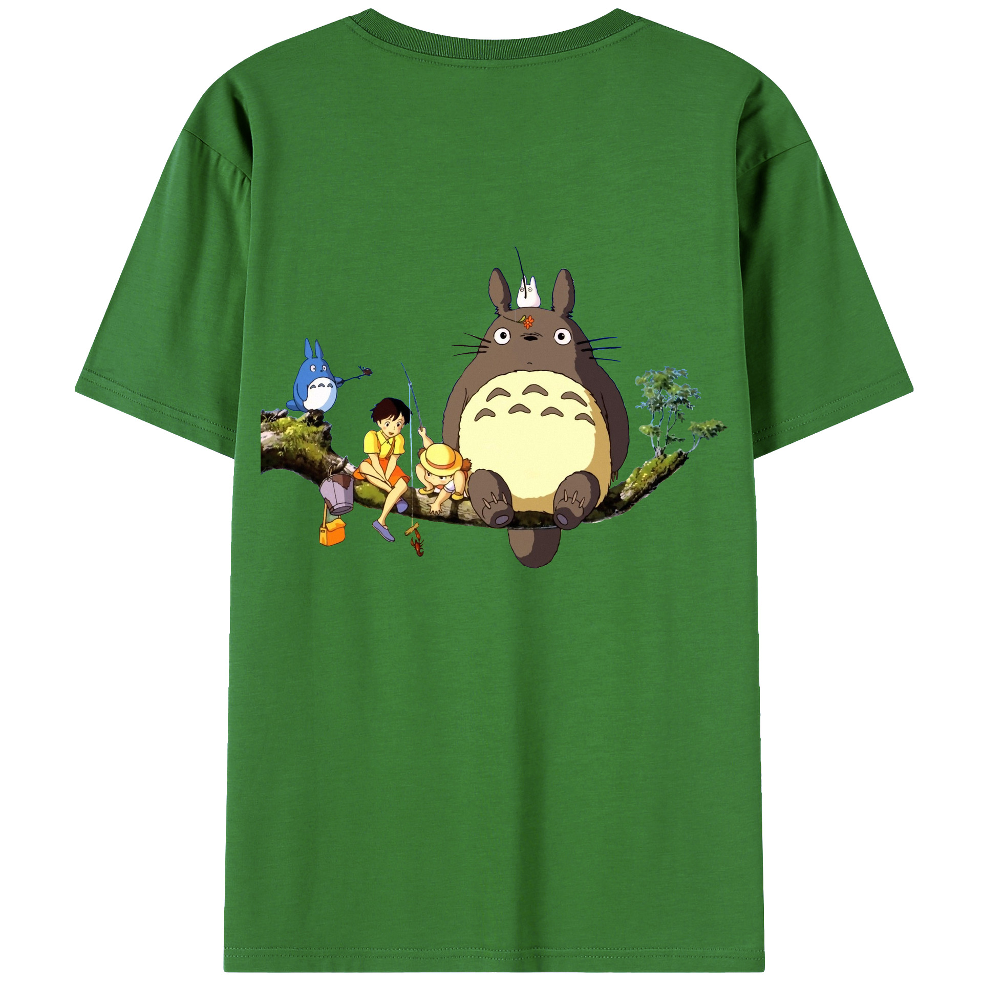 （画像用） となりのトトロ 草壁メイ 草壁サツキ My Neighbor Totoro Satsuki Kusakabe Mei Kusakabe レディース半袖Tシャツ(バックプリント)